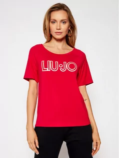 Koszulki i topy damskie - LIU JO Sport T-Shirt TA1012 J7905 Czerwony Regular Fit - grafika 1