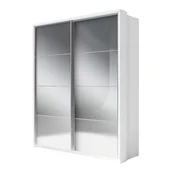 Szafy - Szafa przesuwna dwudrzwiowa ARTI AR-17 biały - miniaturka - grafika 1