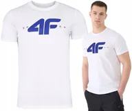 Koszulki męskie - Koszulka Męska 4f T-shirt 3015 Bawełniany Podkoszulek Sportowy Co Dzień M - miniaturka - grafika 1