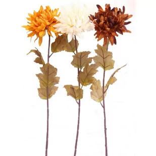Sztuczna jesienna chryzantema, wys. 74 cm, zestaw 3 szt. - Sztuczne kwiaty - miniaturka - grafika 1