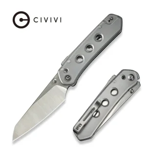 Nóż składany Civivi Vision FG Clear Lexan, Satin/Stonewashed Nitro-V by Snecx Tan (C22036-7) - Noże - miniaturka - grafika 1