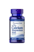Witaminy i minerały - Puritan's Pride Chelatowany Wapń, Magnez, Cynk - 100 tabletek - miniaturka - grafika 1