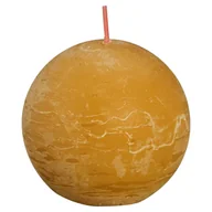 Świece - Bolsius Rustykalne świece kule Shine, 6 szt., 76x71 mm, miodowy żółty - miniaturka - grafika 1