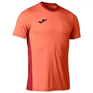 Koszulki męskie - Joma Koszulka męska z krótkim rękawem, Winner II T-Shirt Orange świecący w kolorze pomarańczowym, XL - miniaturka - grafika 1