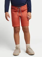 Spodenki damskie - Mayoral Szorty materiałowe 3269 Pomarańczowy Regular Fit - miniaturka - grafika 1