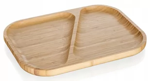 Salaterka dzielona półmisek 28,5x21cm bambus - Miski i półmiski - miniaturka - grafika 1