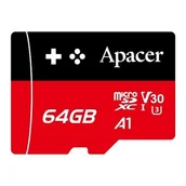 Karty pamięci - Karta pamięci microsdxc apacer gaming 64gb (100/80 mb/s) class 10 uhs-i u3 v30 a1 AP64GMCSX10U7-RAGC - miniaturka - grafika 1