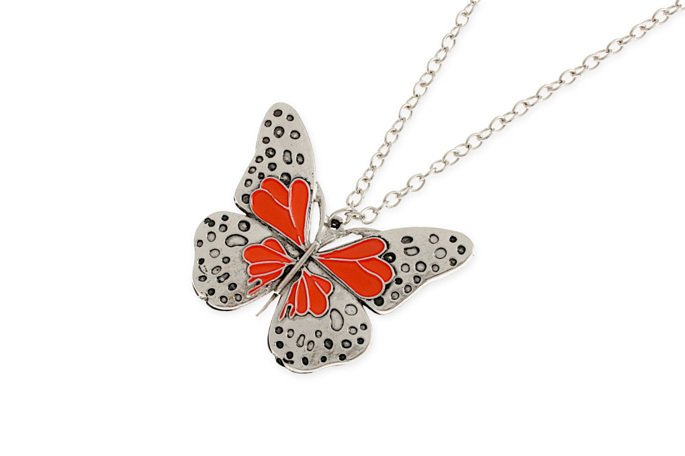 Wisior Damski Z Motylem W Stylu Retro