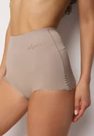 Majtki damskie - Ciemnoszara Bielizna Modelująca Figi Ozdobione Napisem Namsiliah - miniaturka - grafika 1