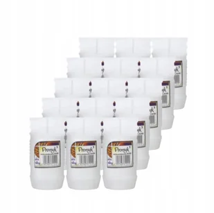 Wkład parafinowy do zniczy PROMYK 1 (Zestaw 15 szt.) 44 h - mocne pakowanie - Lampiony i znicze - miniaturka - grafika 1