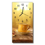 Zegary - Zegar szklany pionowy Kuchnia Puchar złoto - miniaturka - grafika 1