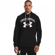 Bluzy sportowe męskie - Męska bluza treningowa UNDER ARMOUR UA RIVAL TERRY BIG LOGO HD - miniaturka - grafika 1