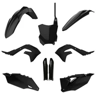 Części motocyklowe - POLISPORT 91496 - Kompletny zestaw z tworzywa sztucznego (z osłoną widelca) Kawasaki czarny - miniaturka - grafika 1