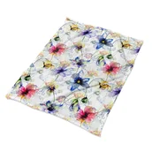 Koce - Kolorowy koce na kanapę Polne kwiaty ekologiczny, Fabricsy - miniaturka - grafika 1