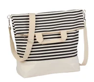 Torebki damskie - Torba plażowa KEMER JUIST Beżowy / Czarny - miniaturka - grafika 1