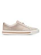 Trampki damskie - Clarks Sneakersy "Un Maui Lace" w kolorze beżowym - miniaturka - grafika 1