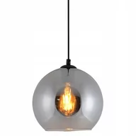 Lampy sufitowe - Nave Skandynawska LAMPA wisząca VASO 6126797 loftowa OPRAWA szklany ZWIS kula czarna przezroczysta 6126797 - miniaturka - grafika 1