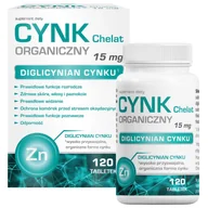 Witaminy i minerały - Cynk Chelat organiczny 15 mg, 120 tabletek - miniaturka - grafika 1