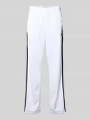 Spodnie sportowe męskie - Spodnie dresowe o kroju regular fit z nadrukiem z logo - miniaturka - grafika 1