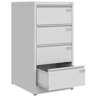 Szafki biurowe - Szafka metalowa kartotekowa z szufladami na dokumenty SZK 304/4 LX - miniaturka - grafika 1