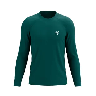 COMPRESSPORT Koszulka biegowa z długim rękawem PERFORMANCE LS T-SHIRT storm - Koszulki sportowe męskie - miniaturka - grafika 1