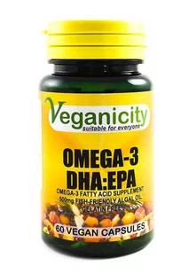 Veganicity, Omega-3 500 mg, 60 kaps. - Witaminy i minerały - miniaturka - grafika 1
