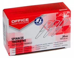 Office products OFFICE PRODUCTS Spinacze trójkątne 28mm, 100szt., srebrne 18082825-19 - Spinacze i klipsy do papieru - miniaturka - grafika 2