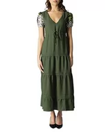 Sukienki - Desigual Damska sukienka Vest_gingy Casual, zielony, XXL - miniaturka - grafika 1