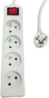 Listwy zasilające - 4-way Power Strip on/off - miniaturka - grafika 1