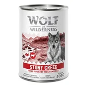 Mokra karma dla psów - Wolf of Wilderness Senior "Expedition" Stony Creek - drób z wołowiną, 1 x 400 g - Senior - miniaturka - grafika 1