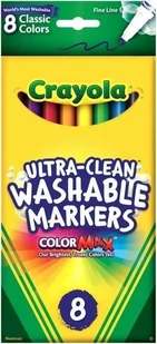 Markery Zmywalne 8 Kolorów Crayola - Przybory szkolne - miniaturka - grafika 1