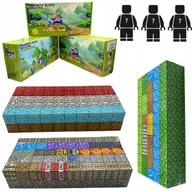 Klocki - Klocki Magnetyczne 300 Klocków Konstrukcyjne Piksele Sześciany + 3 Ludziki - miniaturka - grafika 1