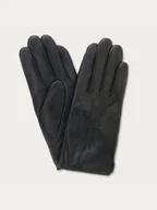 Rękawiczki - Skórzane Rękawiczki Męskie Hamilton Czarne xl - miniaturka - grafika 1
