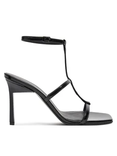 Calvin Klein Sandały Heel Gladi Sandal 90 Pat HW0HW02312 Czarny - Sandały damskie - miniaturka - grafika 1