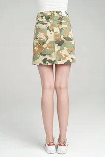 LEE SEASONAL SKIRT CAMOUFLAGE L38ACW03 W29 - Spódnice - miniaturka - grafika 1