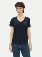Koszulki i topy damskie - Pepe Jeans T-Shirt Macy PL506051 Granatowy Regular Fit - miniaturka - grafika 1