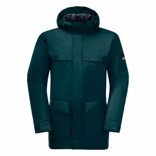 Męska parka zimowa Jack Wolfskin WINTERLAGER PARKA M teal - S - Kurtki męskie - miniaturka - grafika 1