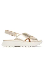 Sandały damskie - Clarks Sandały DashLite Wish 26185882 Złoty - miniaturka - grafika 1