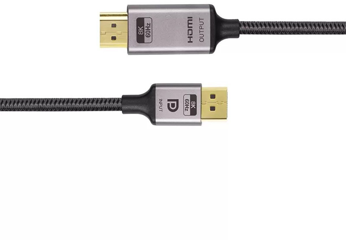 Kabel Abart Pro DisplayPort 1.4 do HDMI 2.1 8K@60Hz 4K@144Hz 48Gb/s 3m