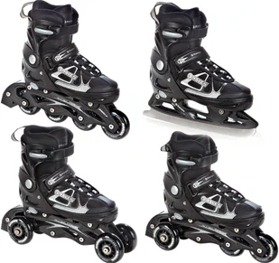 Rolki Łyżwy 4w1 Raven Spirit Black/White 40-43 - Rolki - miniaturka - grafika 1