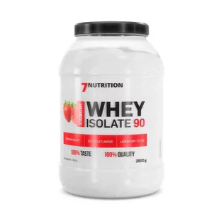 Odżywki białkowe 7Nutrition Whey Isolate 90 2000 g Jar Strawberry (5903111089887) - Odżywki białkowe - miniaturka - grafika 1