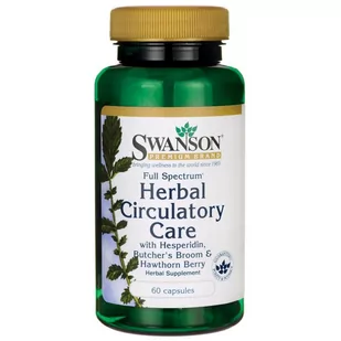 Swanson - Herbal Circulatory Care, Wsparcie Układu Krążęnia, 60 kapsułek - Serce i układ krążenia - miniaturka - grafika 1