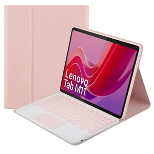 Etui z klawiaturą Bluetooth touchpad do Lenovo Tab M11 (Różowe) - Etui do tabletów - miniaturka - grafika 1