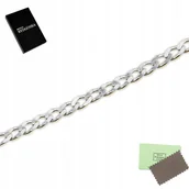 Łańcuchy męskie - Łańcuszek Srebrny pr.925 Pancerka 60cm Na Prezent - miniaturka - grafika 1
