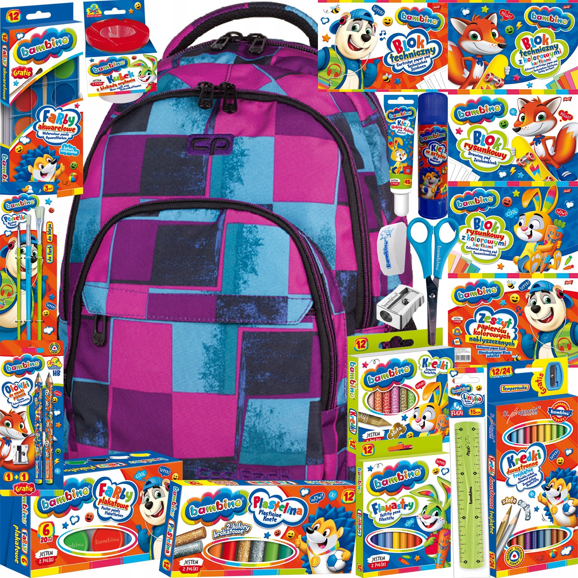 Coolpack Plecak Szkolny Zestaw Wyprawka Klasa 1-3