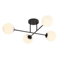 Lampy sufitowe - ROMA 4 BLACK 1232/4 plafon sufitowy szklane klosze kule - miniaturka - grafika 1