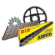 Części motocyklowe - Zestaw łańcuchów DID stal 520VX3 / 120 zamek nitowy do Sachs Roadster 125 ccm - miniaturka - grafika 1