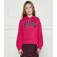 Bluzy dla dziewczynek - HUGO KIDS Bluza Loose fit - miniaturka - grafika 1