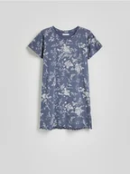 Piżamy damskie - Reserved - Koszula nocna z nadrukiem - granatowy - miniaturka - grafika 1