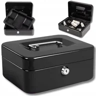 Sejfy i kasy pancerne - METALOWA KASETKA NA PIENIĄDZE BILON BANKNOTY DOKUMENTY SEJF SKRYTKA XXL - miniaturka - grafika 1